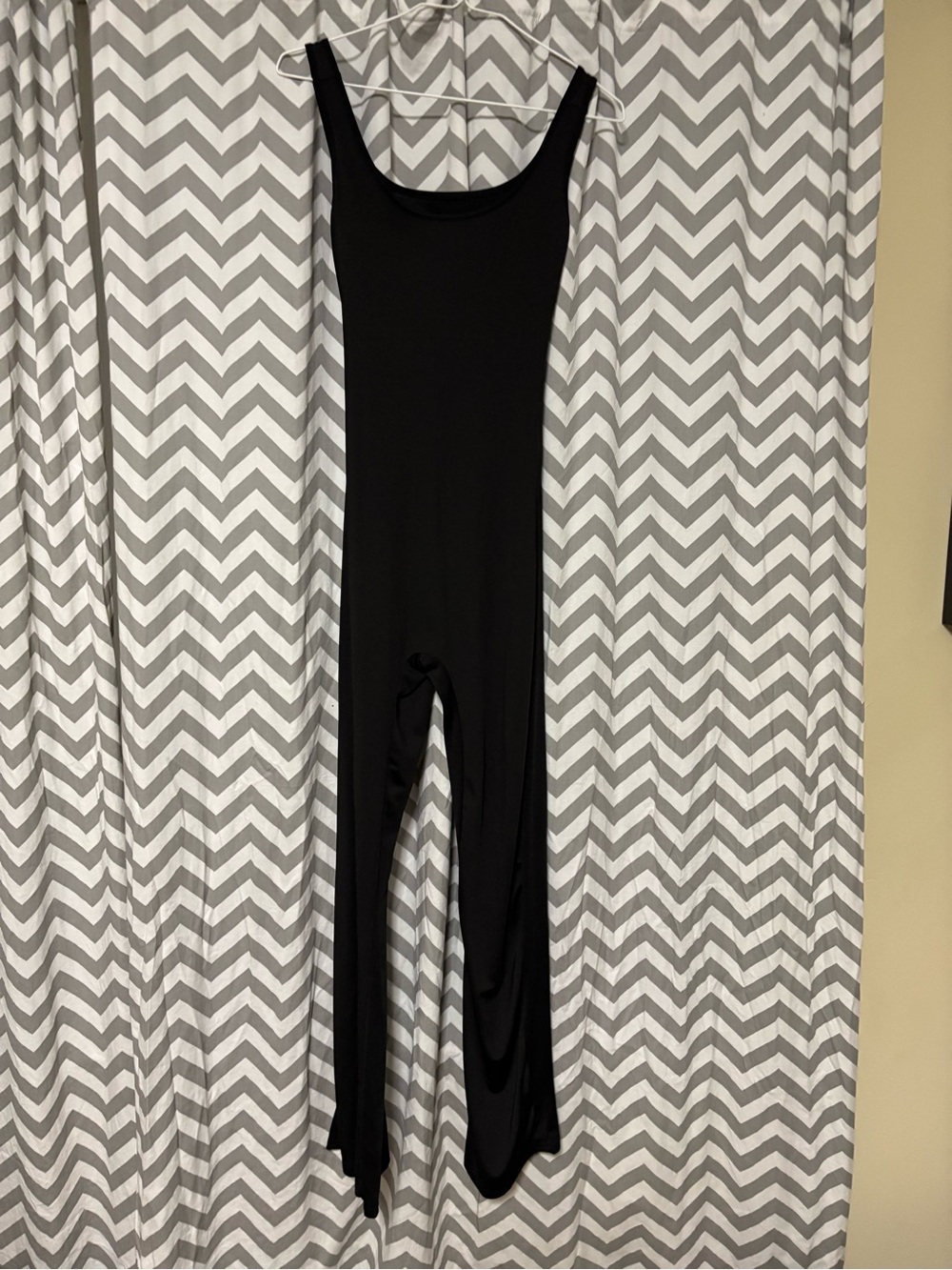 Women’s Jumpsuit, black - Sleek Scoop Neck